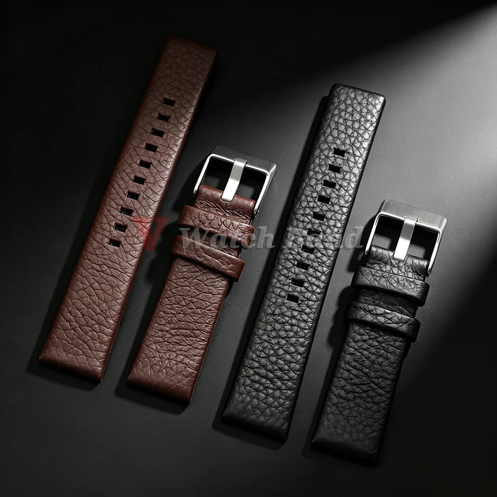 Lychee Pattern Brown and Black Soft Wristband