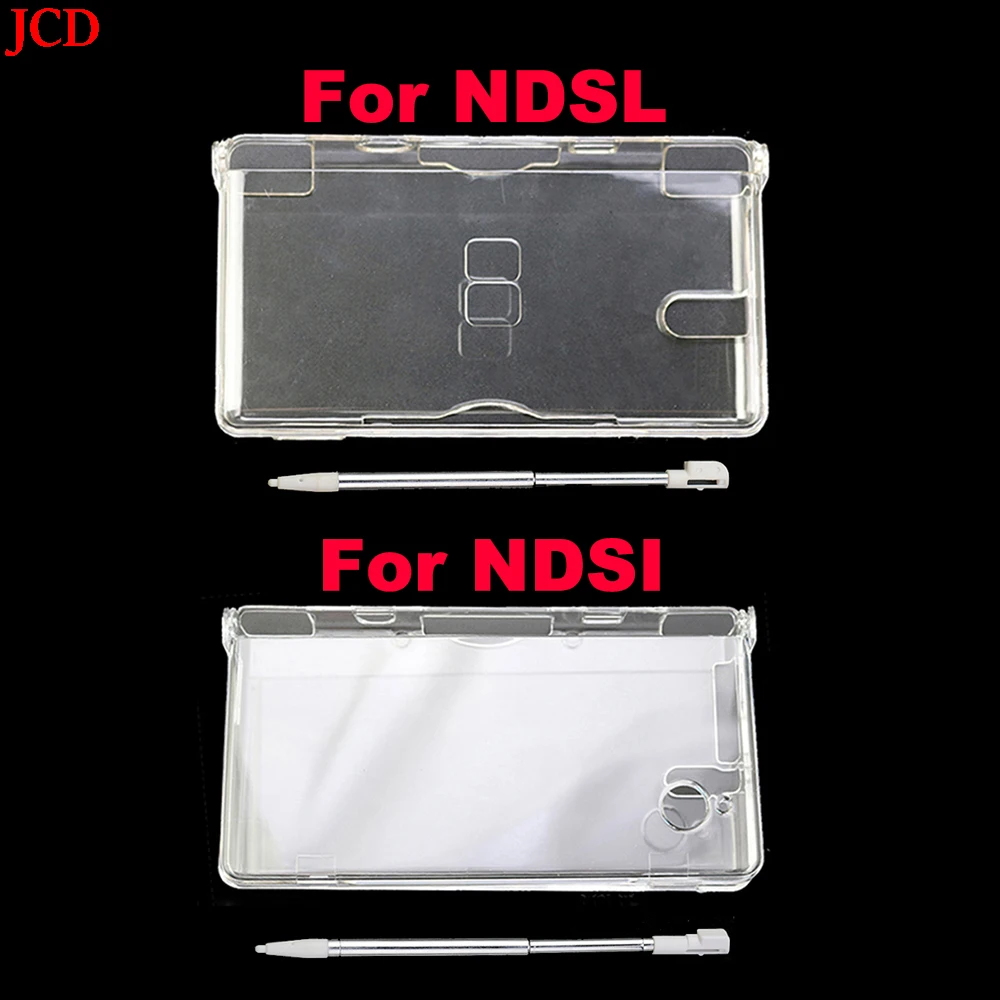 

JCD Transparent Crystal Case Clear Hard Cover Shell For Nintend DSL NDS Lite NDSL for DSi NDSi Console & Touch Screen Pen