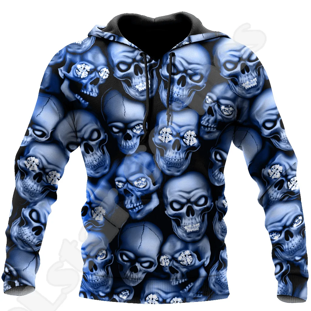 

Тренировочный костюм в стиле ретро, повседневная кофта с капюшоном, с рисунком черепа, призрака, сатаны, зомби, 3D принтами, Хэллоуин, X18