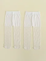 2 paires de collants d'été pour bébés filles, Leggings fins, bas en maille en forme de cœur d'amour, petite princesse, bonneterie blanche serrée et douce 4
