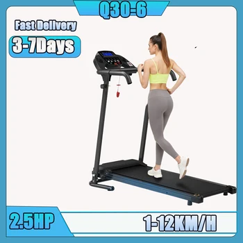 Q30-6 Velocità del tapis roulant Gamma 1-12 km/h Installazione del tapis roulant elettrico Schermo LCD gratuito Tapis roulant da corsa Macchina da jogging