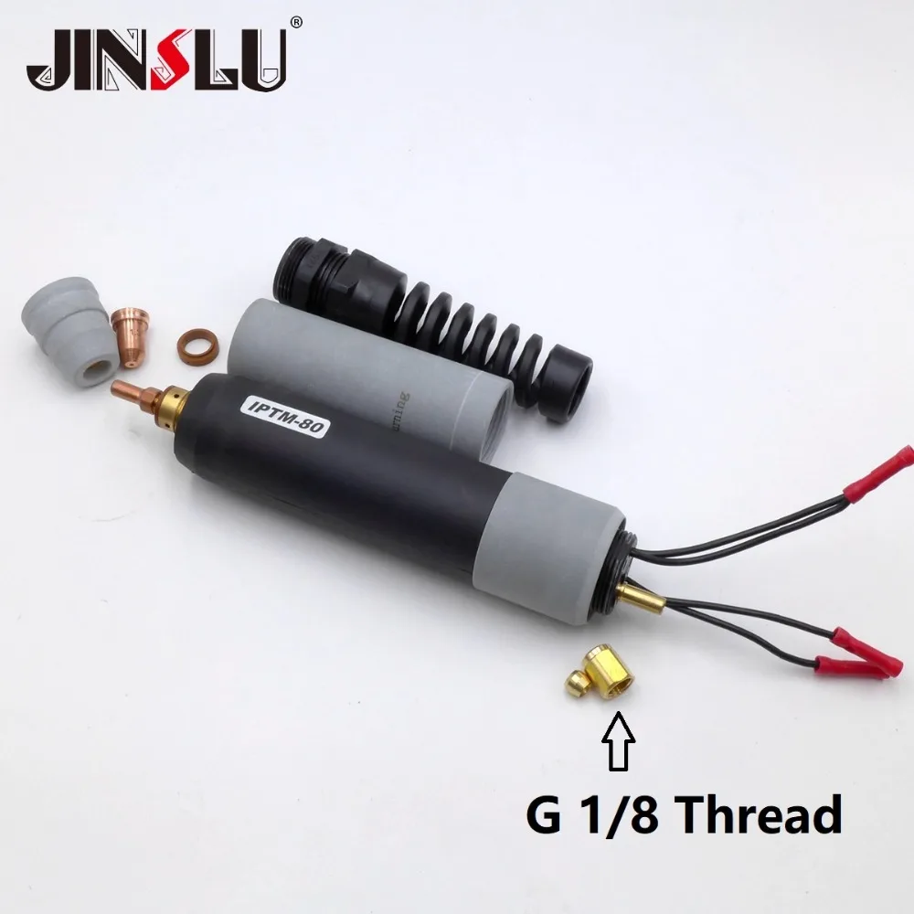 고주파 없음 OEM CNC 플라즈마 절단 토치, PT80 PT-80 PTM80 PTM-80 IPT80 IPT-80 에어 플라즈마 토치 헤드, 가스 전기 분리 