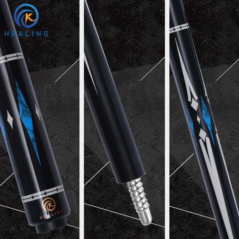 OKHEALING プレイキュー　カーボンシャフト　ラジアル OKHealing-Playキューブラックテクノロジービリヤード、カーボン