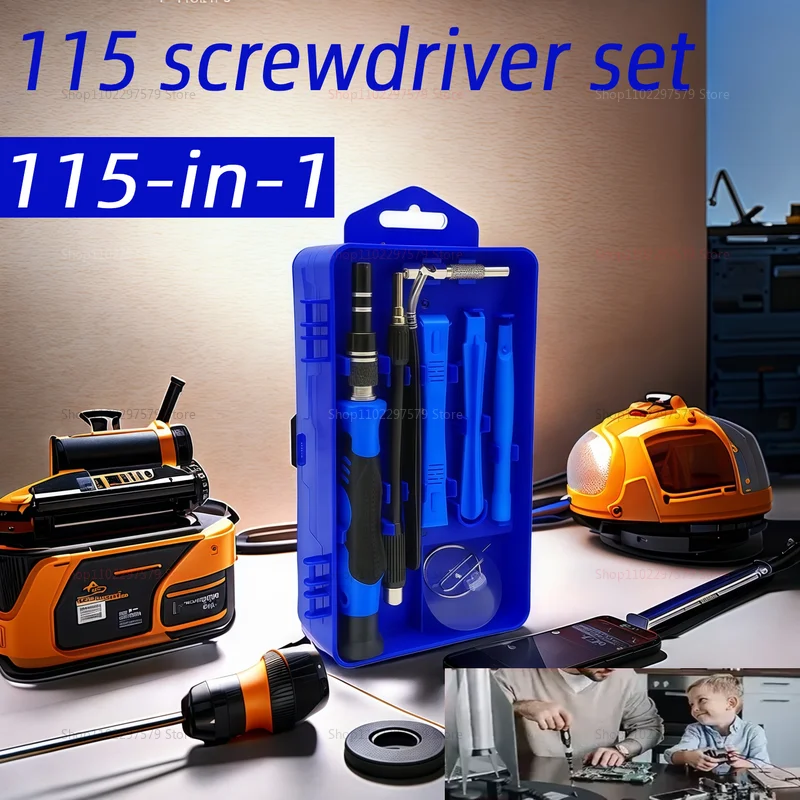 115 in1 정밀 드라이버 세트 완벽한 DIY 수리 도구 키트 전화기 노트북 PC 시계 안경 전자제품 및 보석 수리용