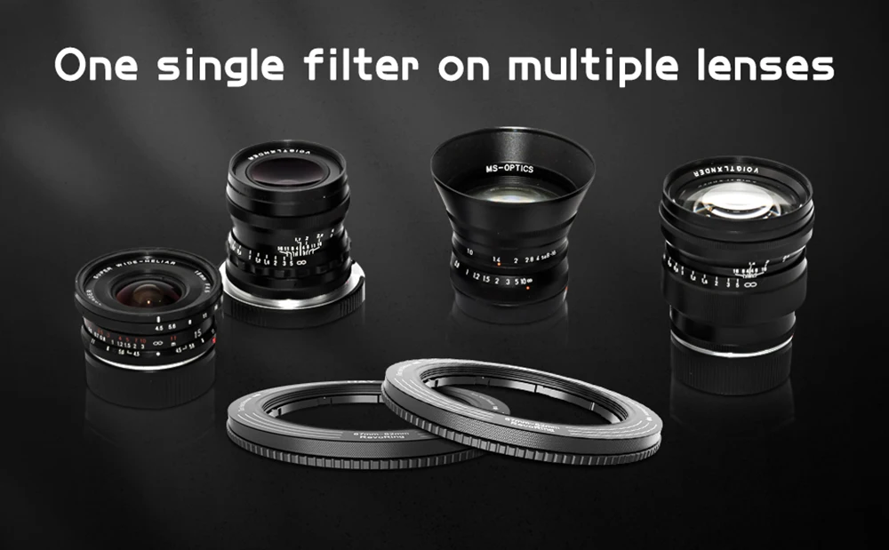 Description Picture 3 of itemH&Y RevoRing Camera Accessories Lens Filters Step Up Rings Variable Adapter Ring 37-49mm 46-62mm 52-72mm 67-82mm 82-95mm