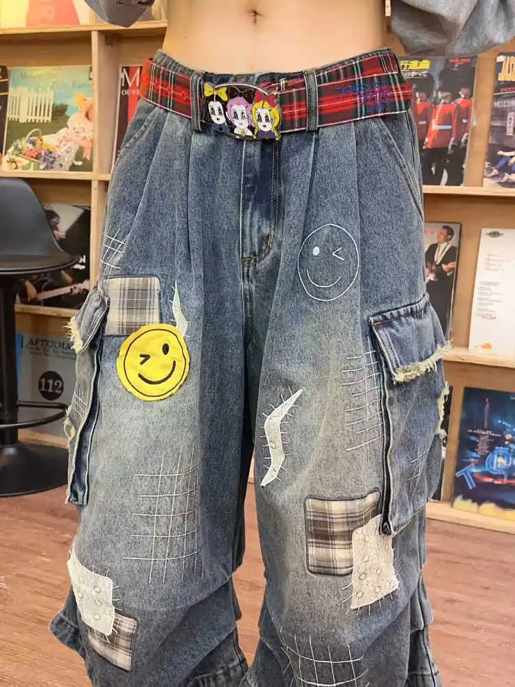 Tomboy Baggy Jeans Summer Women Tomboy Jorts Harajuku Cargo Jean