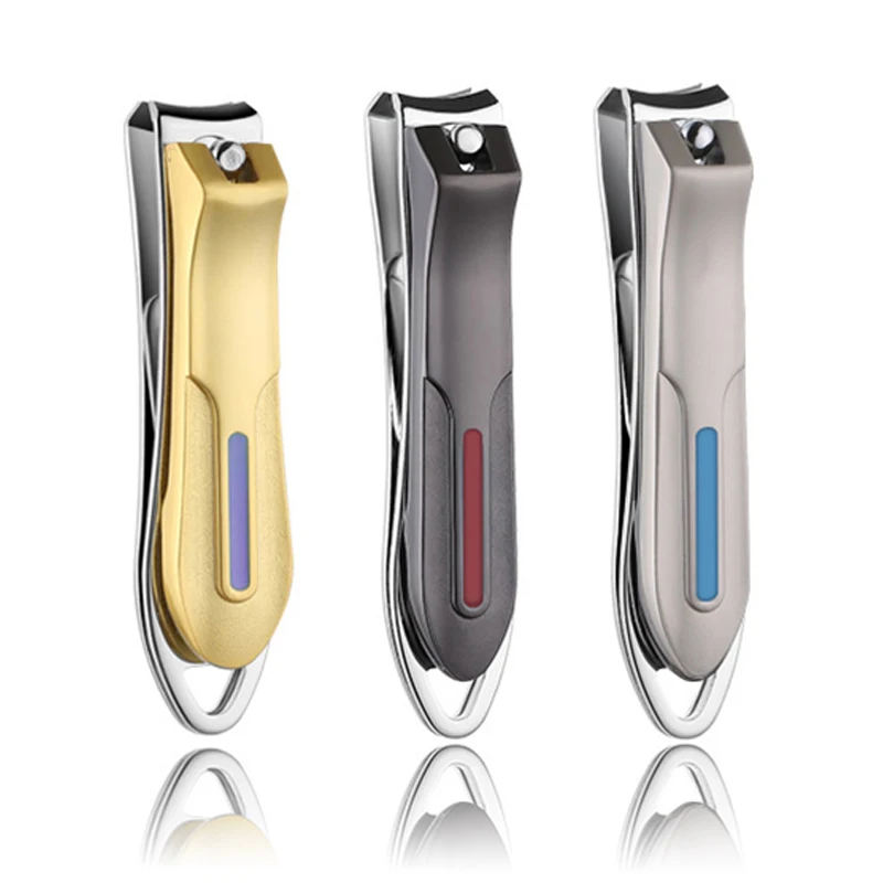 Professional Stainless Steel Nail Clipper Cutter Toenail Trimmer Pedicure Scissors Manicure Files 1pcs