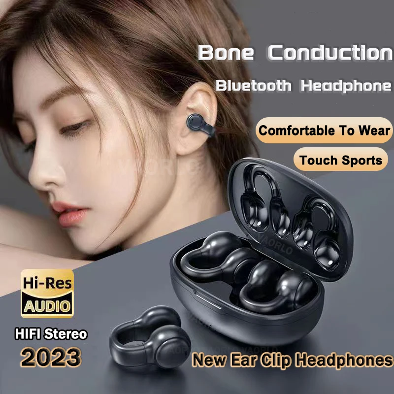 NEW TWS for Ambie Sound Earcuffs Ear Bone Conduction Earring Wireless  Bluetooth Earphone Sport Headphone Earbuds for Phones