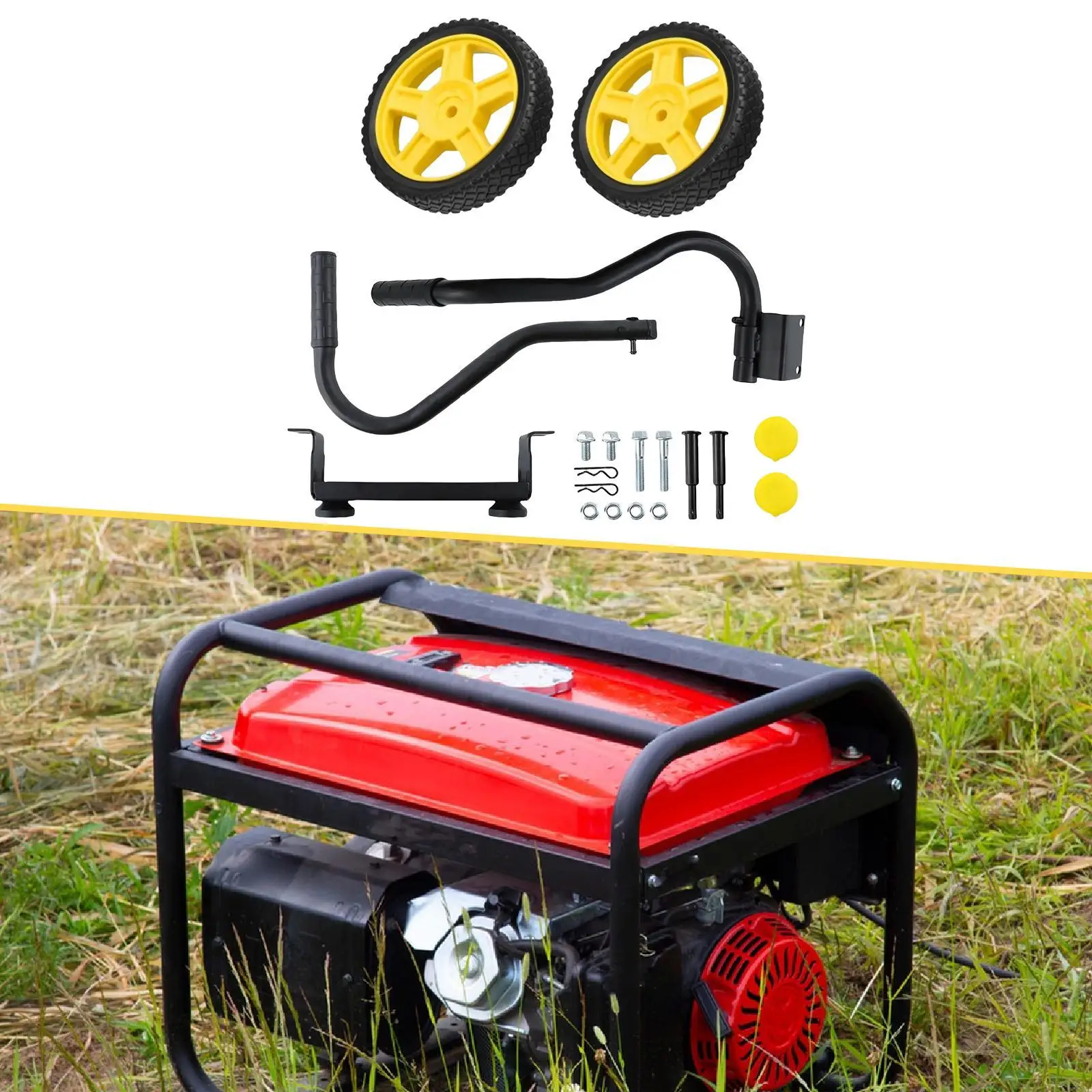 Generator Wheel Kit 40065 High Performance Repair Part Easy Installation Replacement Professional for 2800-4750W 3000-5500W