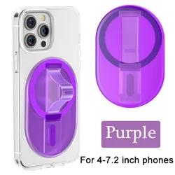 Grippopso Magsafe Cellphone Ring Holder with Finger Strap and Expanding Stand (Purple)
