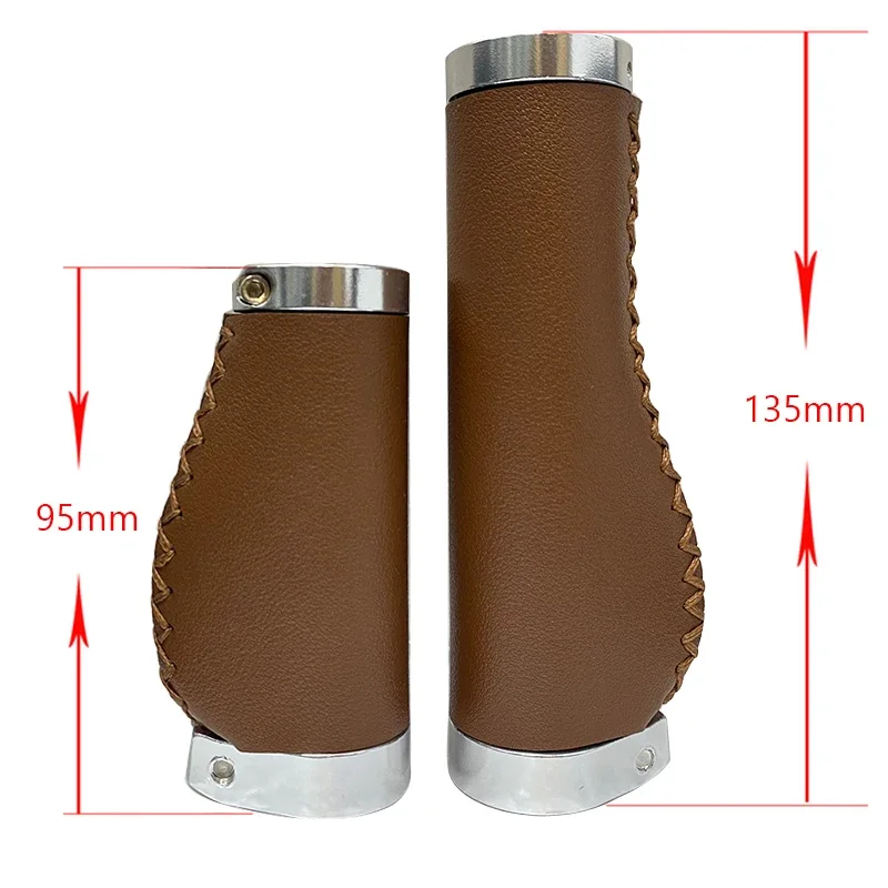 Bicycle Handlebar Grips Bicycle Grips Mountain Bike Leather Grip Non-slip Grip Cover Universal Lockable Handle Riding Accessories
