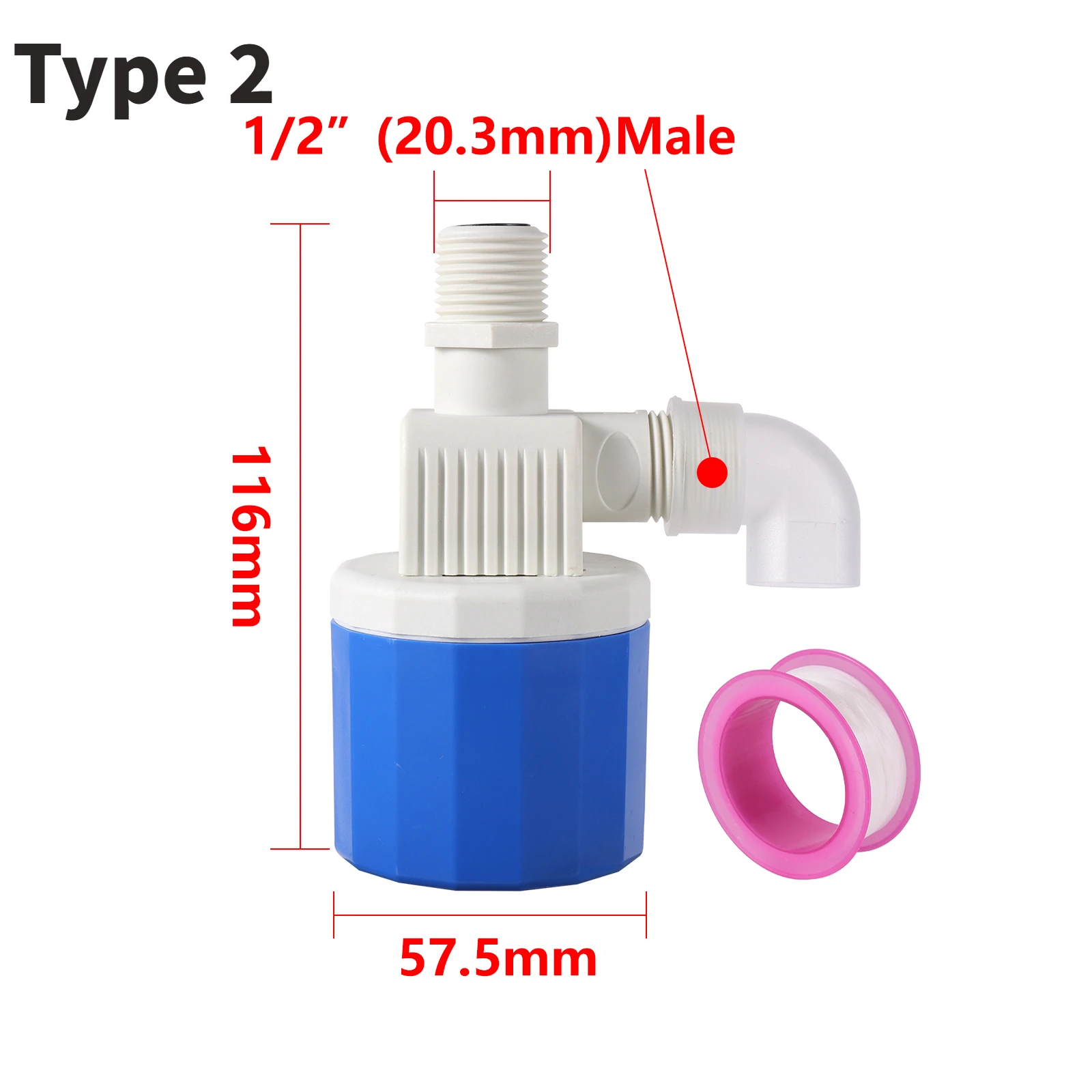 Amazon.com: 1/2 Inch Side Inlet Built-in/Inside Automatic