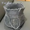 New Silver Handmade Yarn Popular Same Style Woven Small Silver Bag Woven Flash Core Wire Crochet Needle 200g 1 Ball Yarn 3