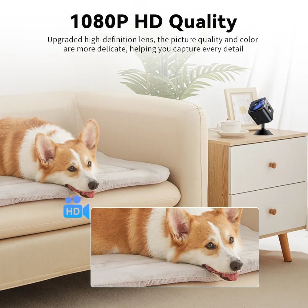 WiFi smart home high-definition network voice intercom night vision security monitoring camera with 2D noise cancelling speaker