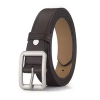 1pc Women's Belt Trendy Square Buckle Belt High End Genuine Soft PU Leather Belt Paired with Skirt Work Pants Jeans Belt Unisex - Image 5