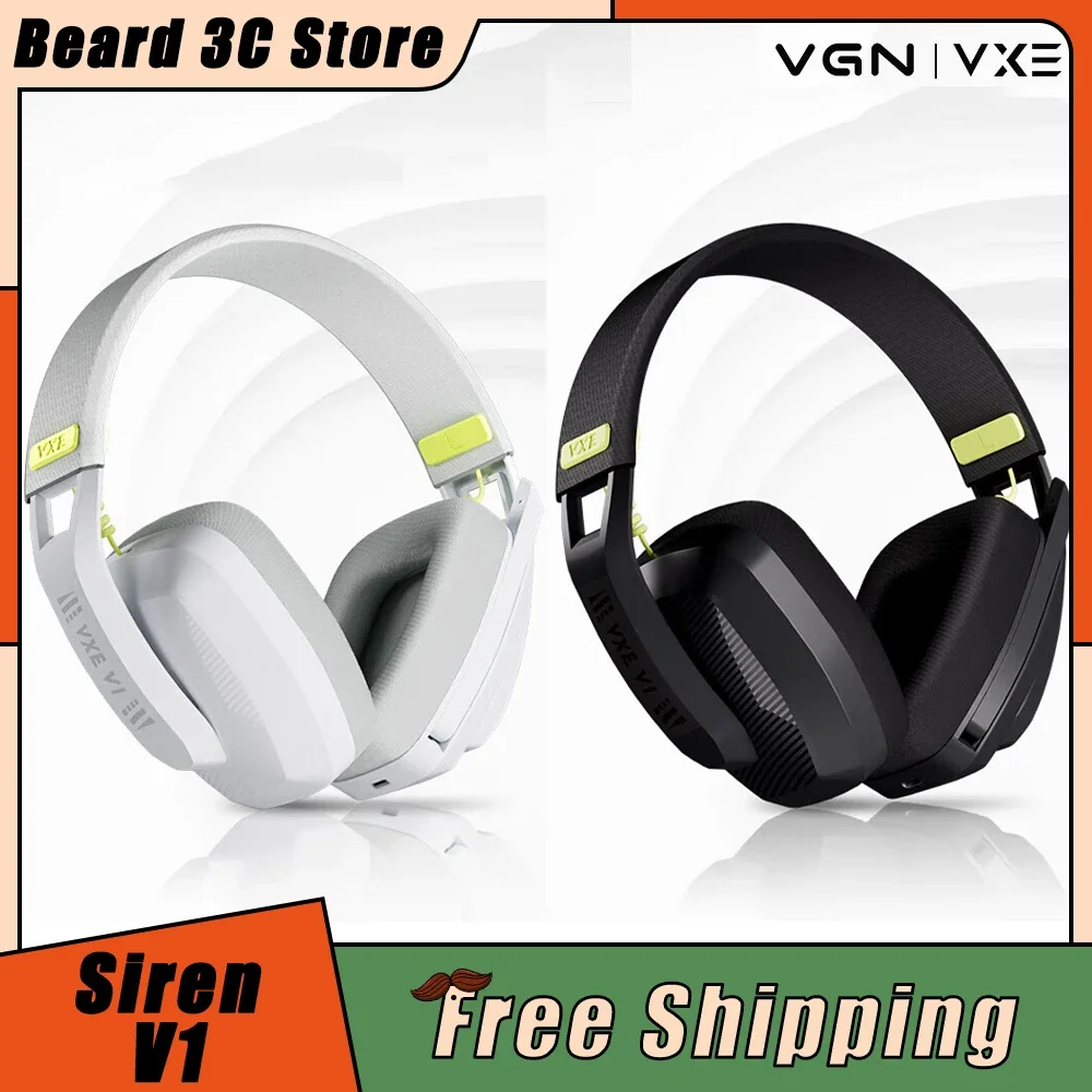 

Беспроводные наушники VGN VXE Siren V1, игровые Bluetooth наушники с двойным режимом, с длительным сроком службы батареи, с шумоподавлением, Подарочная гарнитура для ПК