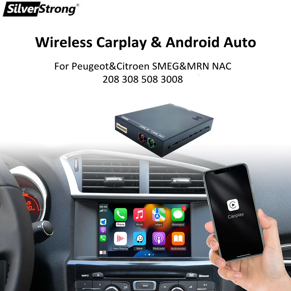 Wireless Apple Carplay Android Auto Per Citroen C4 Peugeot 308 Seg Seg + Picasso Wireless Carplay Decoder Mirroring Dello Schermo