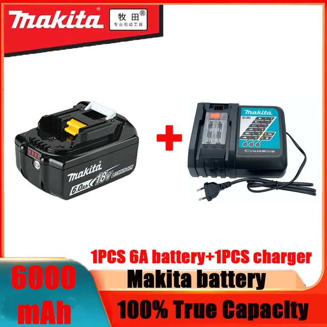 Makita Original 18V Makita 6000mAh Lithium ion Rechargeable Battery 18v  drill Replacement Batteries BL1860 BL1830 BL1850 BL1860B - AliExpress