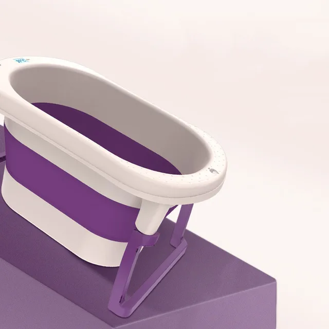 Családi Baba Összecsukható Fürdőkád Pedikűr Gyógyfürdő Úszó Műanyag Hordozó Samponos Banhomobile Medence Hy50Bt - Image 3