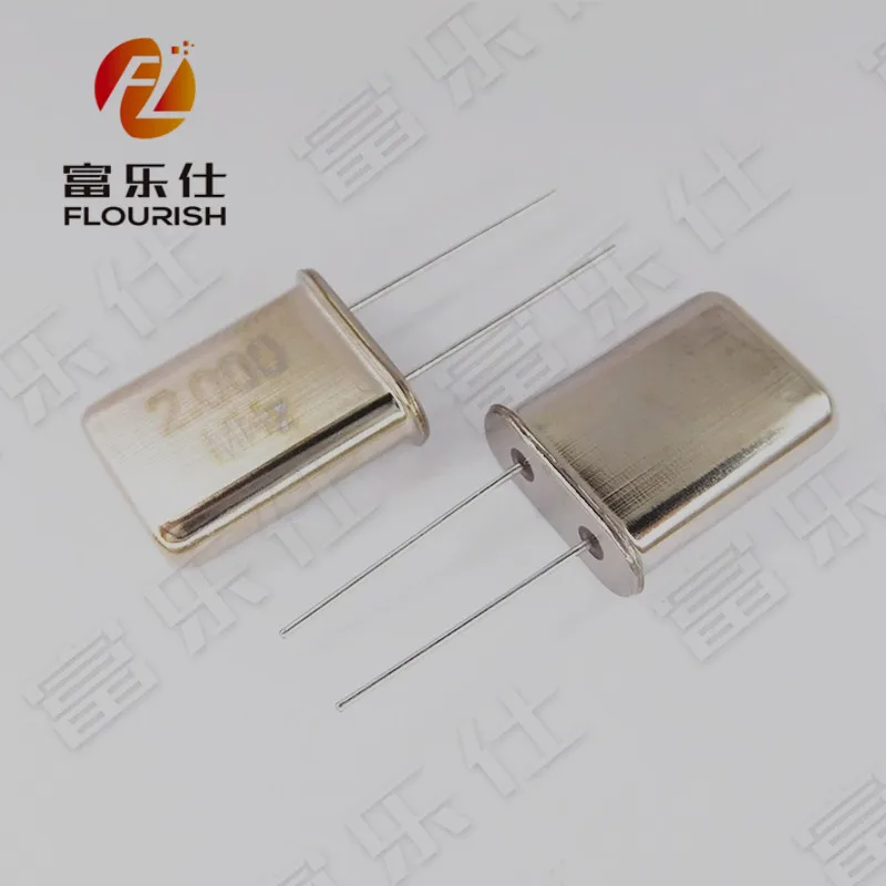 10PCS HC-49U (49U) 2p 2.000mhz 2m 제조업체 직접 인라인 패시브 수정 공진기