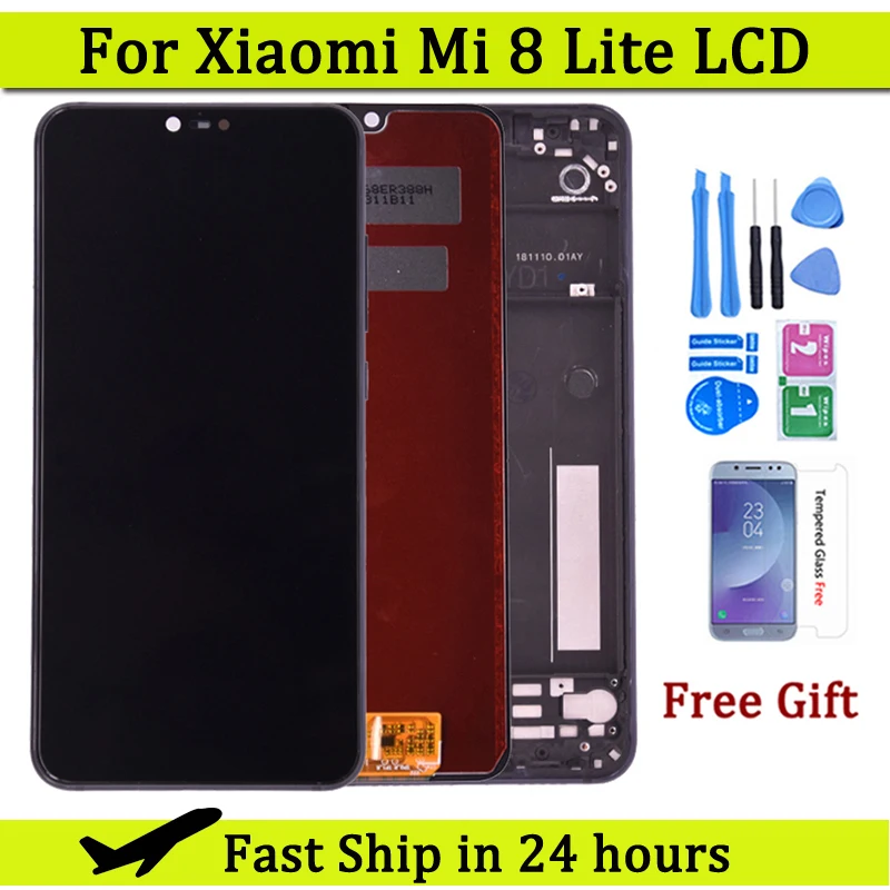 

ЖК-дисплей для Xiaomi Mi 8 Lite, сенсорный экран, дигитайзер, панель для Xiaomi Mi 8 Youth Mi 8X, дисплей, запасные части