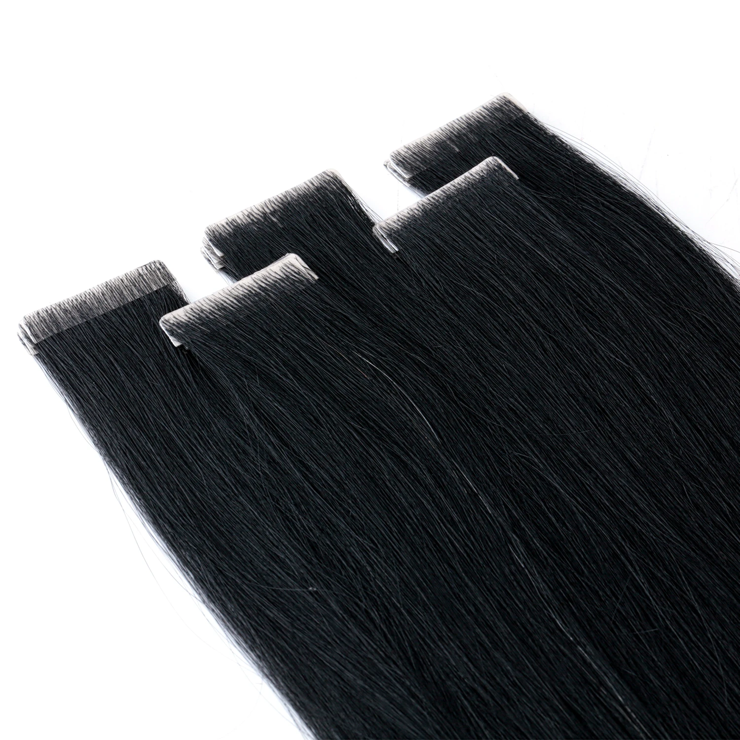 Neitsi Injection Tape Hair Extensions 100% Human Hair Pu Skin Tape Ins Weft Invisible Seamless Injection Black Brown 16-24 Inch