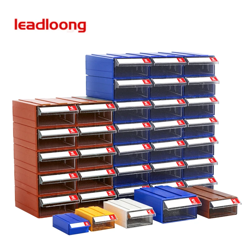 

F2 4/6Pieces 180*110*60mm Modular Small Claer Sorting Screw Box Stackable Shelfs Plastic Drawer