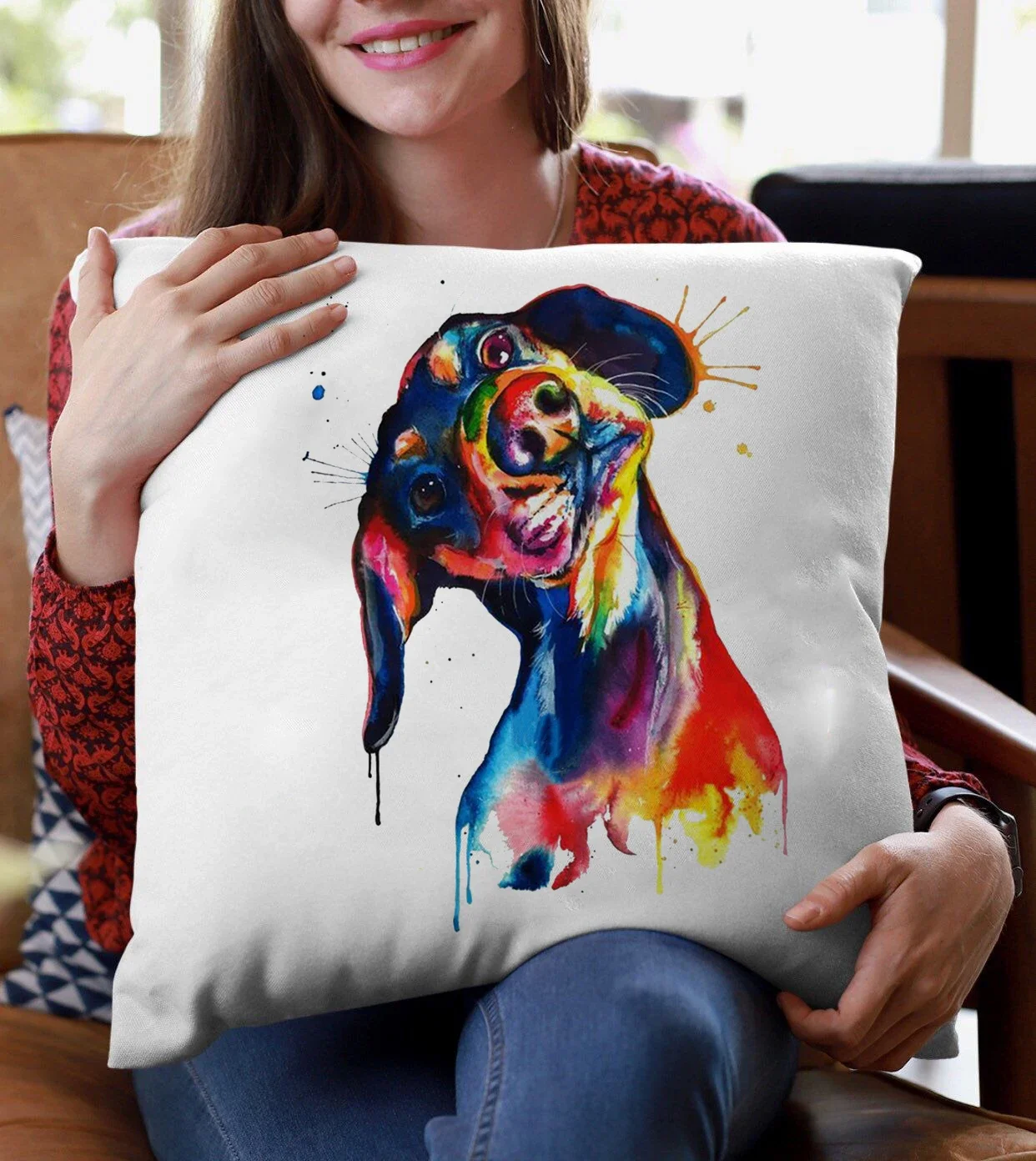 Federa Per Cuscino Quadrata 45x45 Cm Con Bulldog Francese - Morbida In Poliestere E Cotone, Stampa Su Entrambi I Lati