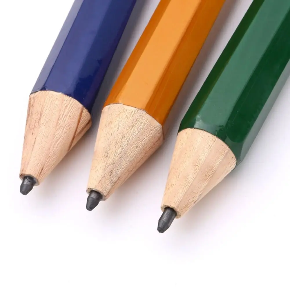Kreative Holz Riesen Bleistift 18/34/39CM Neuheit Spielzeug Große Holz Bleistift Leistung Prop Mit Radiergummi Schreibwaren bleistift Maler – Detail 9