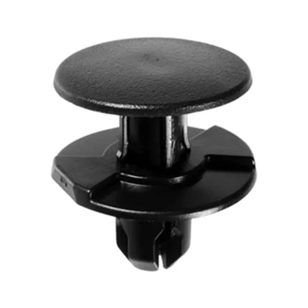 100PCS Black Plastic Push-Type Retainer Clips