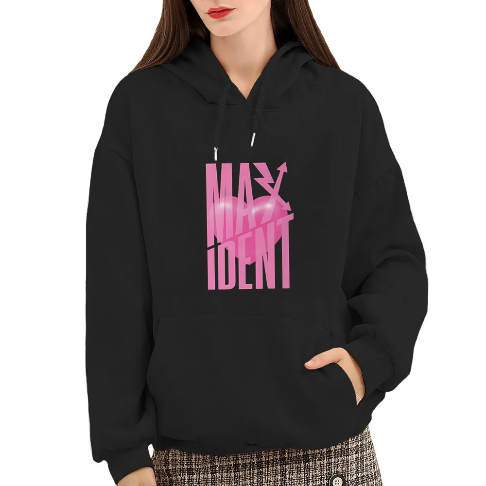 

Korean style Hoodie Women Print K pop Stray kids Sweatshirts Streetwear Graphic Maxident Autumn Clothes Oversized Letter Tops
