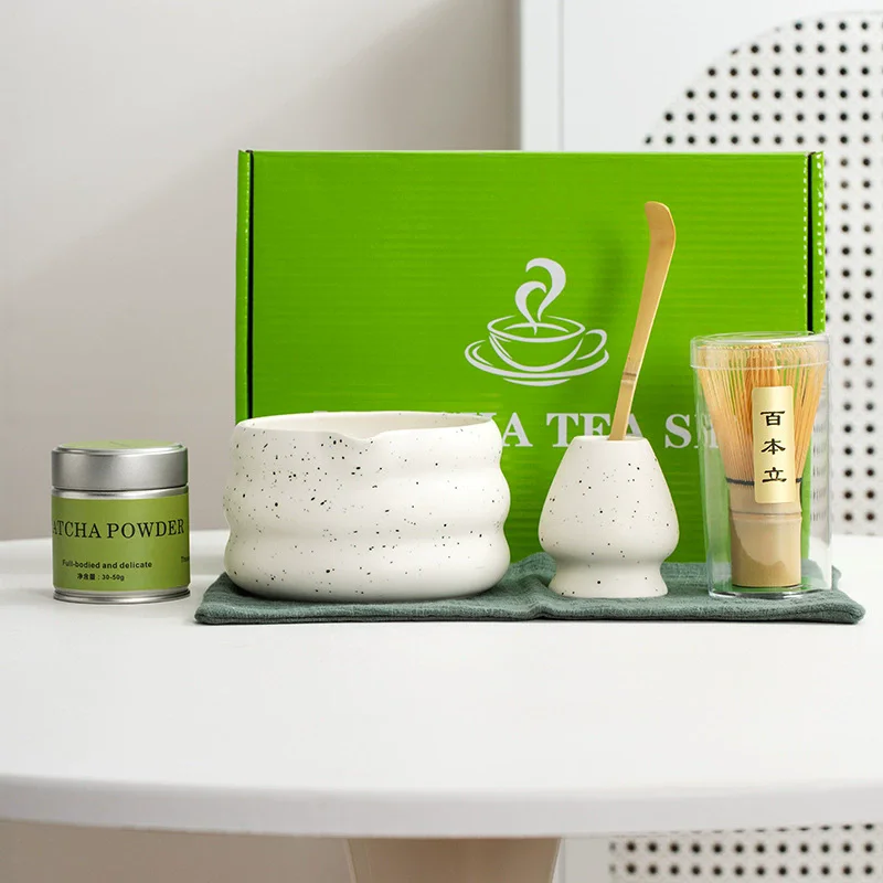 1/2/6pcs Matcha white Tea Whisk Teaware Japanese Ceremony Bamboo Chasen Tea Tool Brush Exquisite Matcha Kit for Teaset