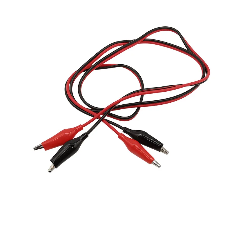 1Pcs Small Alligator Clips to Alligator Clips Test Leads Connector Crocodile Clamps DIY Electronic Testing Jumper Wire Lead 1M