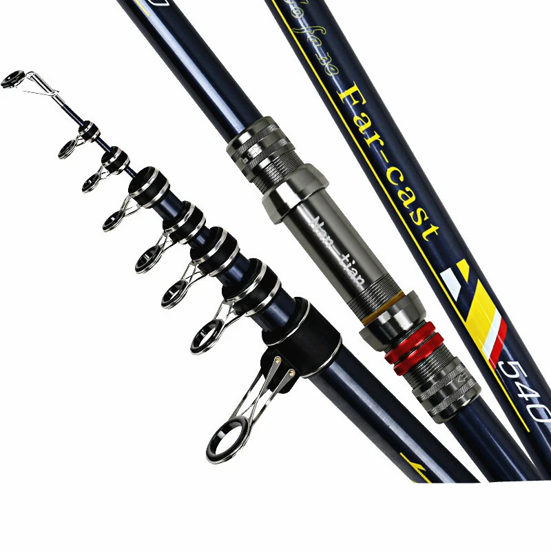 Super Hard High Carbon Fiber Telescopic Fishing Rod Ultra Light Long  Throwing Power Hand Rod Pesca Carp Fishing Rod