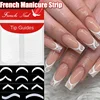 V-shaped White French Manicure Strip Wavy Line Nail Art Form Fringe Tip Guides Sticker DIY Nails Line Auxiliary Decoration Tools 2
