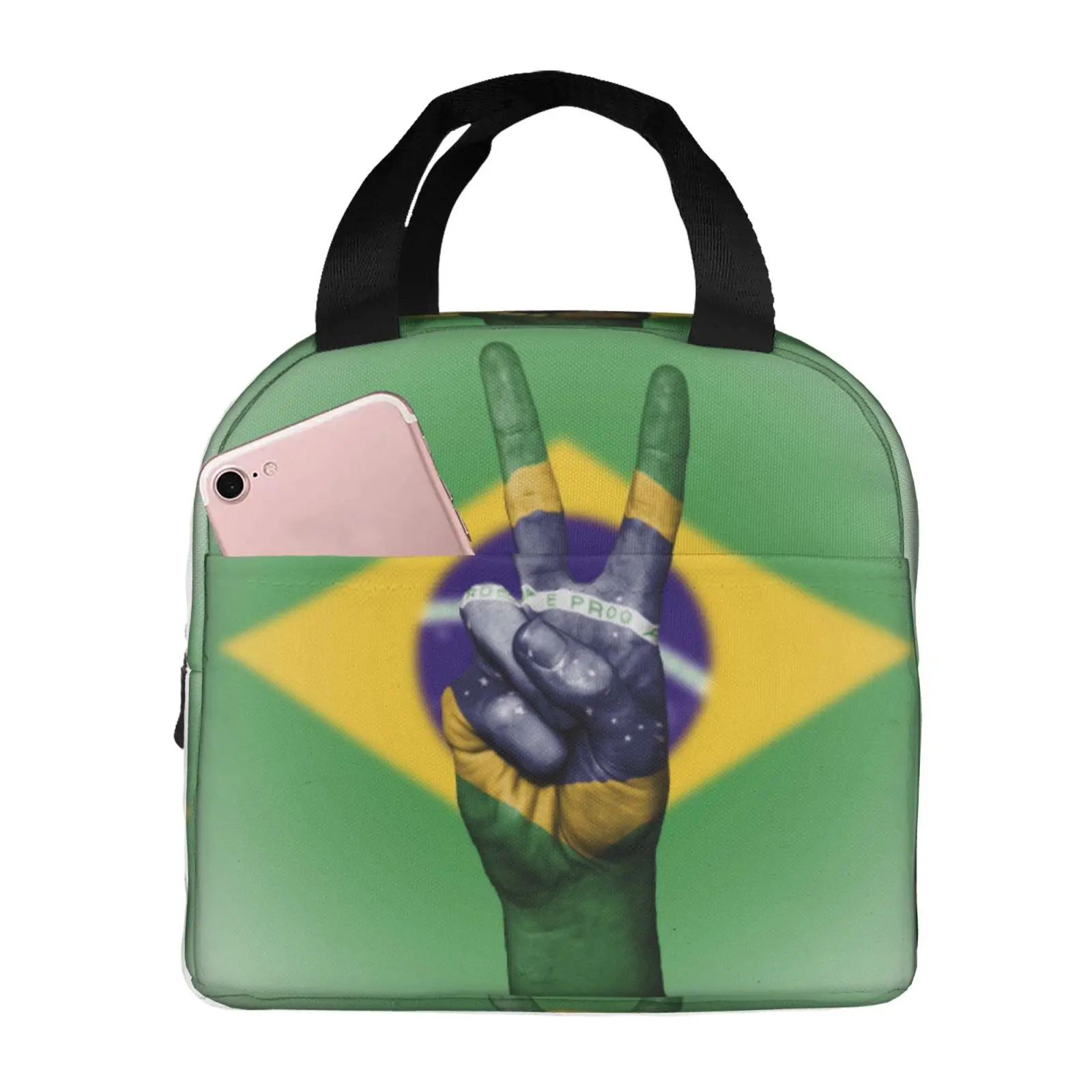 Mittagessen tasche Brasilien Flagge Tragbare Isolierte Mittagessen Tasche _  - AliExpress Mobile