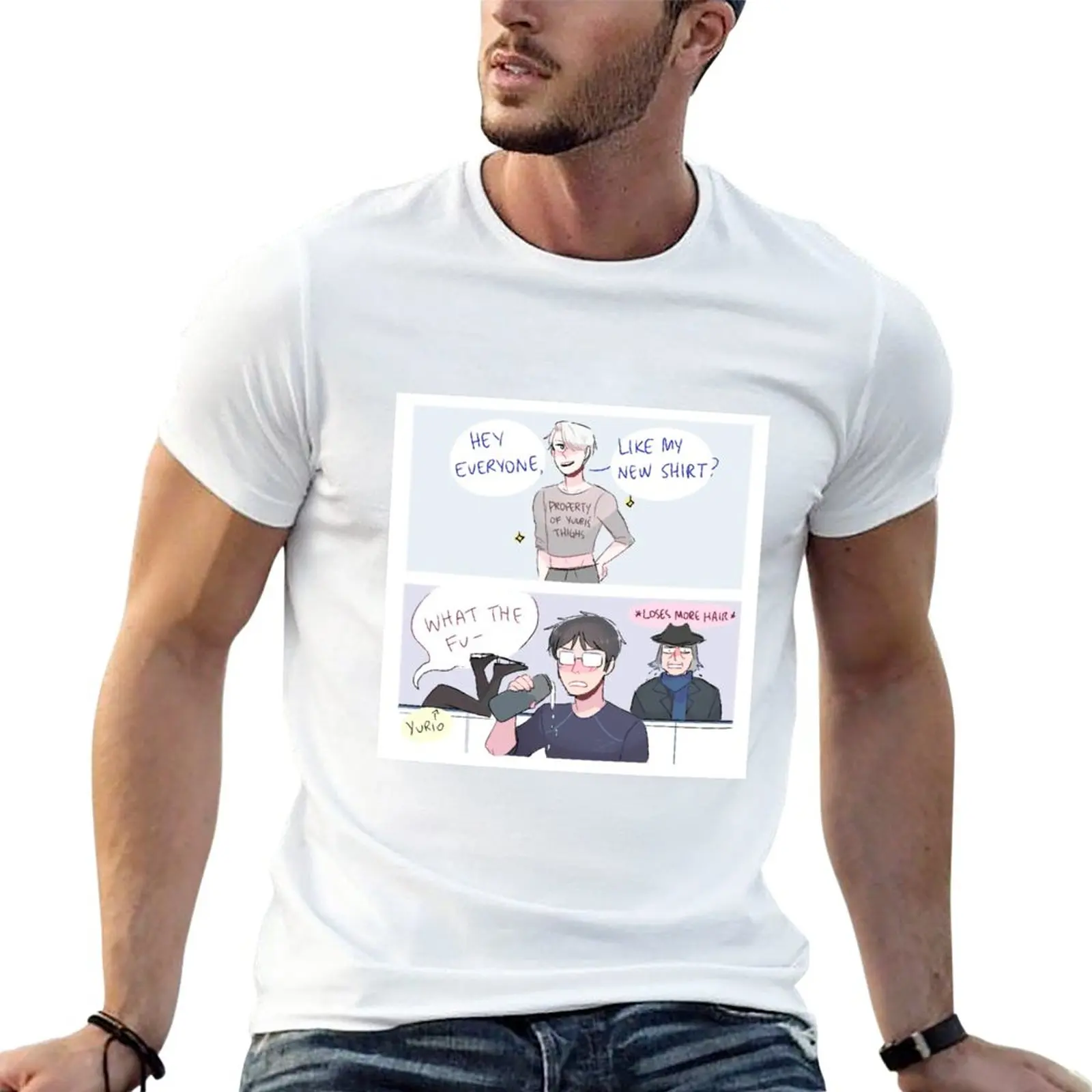 

New YOI: VICTOR'S CROP TOP T-Shirt boys white t shirts Aesthetic clothing black t shirts for men