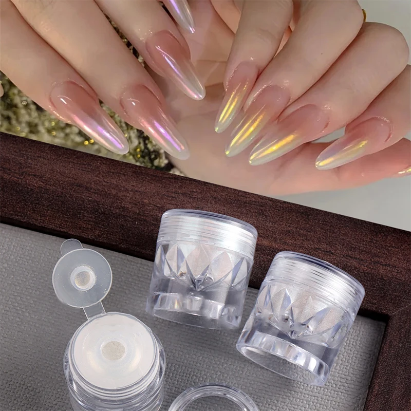 Crystal Plating Ultra-Bright Metallic Nail Powder - Moonlight Effect