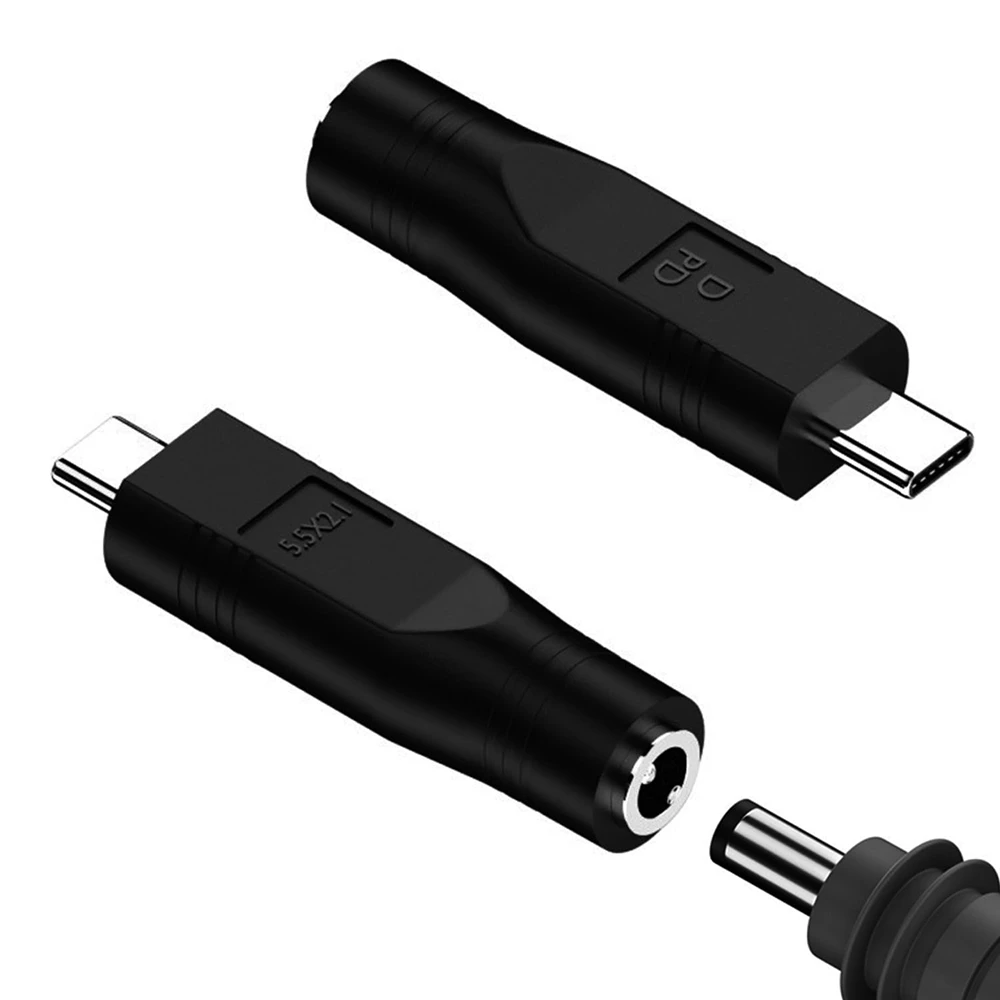 1/2PCS USB C to DC Power Adapter for Starlink Mini PD100W USB C Male to DC5521 Female Connector Charge Barrel Jack Power Adapter 6