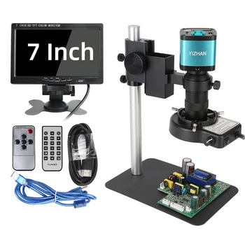 Full HD 48MP 4K Video Microscope For Electronics 7-in HD Display Optional USB Microscope Camera For Soldering Phone Repair