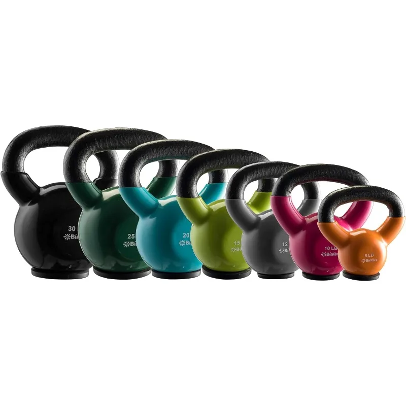 

Kettlebells-профессиональный класс, прочные чугунные грузики с виниловым покрытием и специальным защитным дном