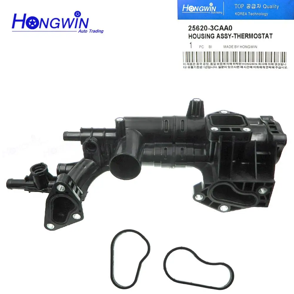 256203CAA0 Engine Radiator Thermostat Housing For HYUNDAI AZERA SANTA FE KIA CADENZA SEDONA SORENTO 2.0L/3.3L/3.5L 25620-3CAA0