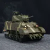 RTR 1/16 RC Tank US M5A1 Stuart VI 360° Remote Control Tanks Model with Two Batteries Radio Mini Vehicle Car Model Toys Gifts 4