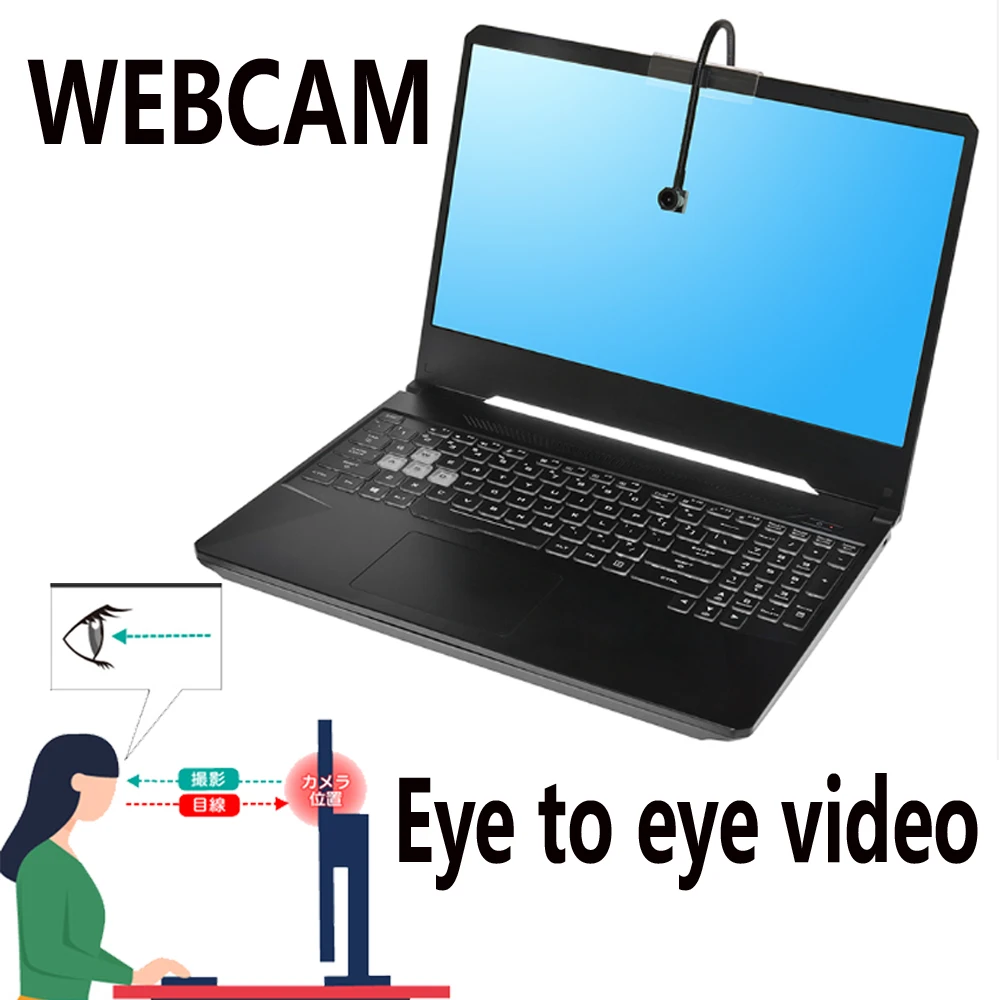 Webcam Middle Screen 4K Adjustable 2MP 5MP 8MP Auto Focus Zoom Mini USB Cam Flipped Sucker Center Cam Micro USB Camera Audio