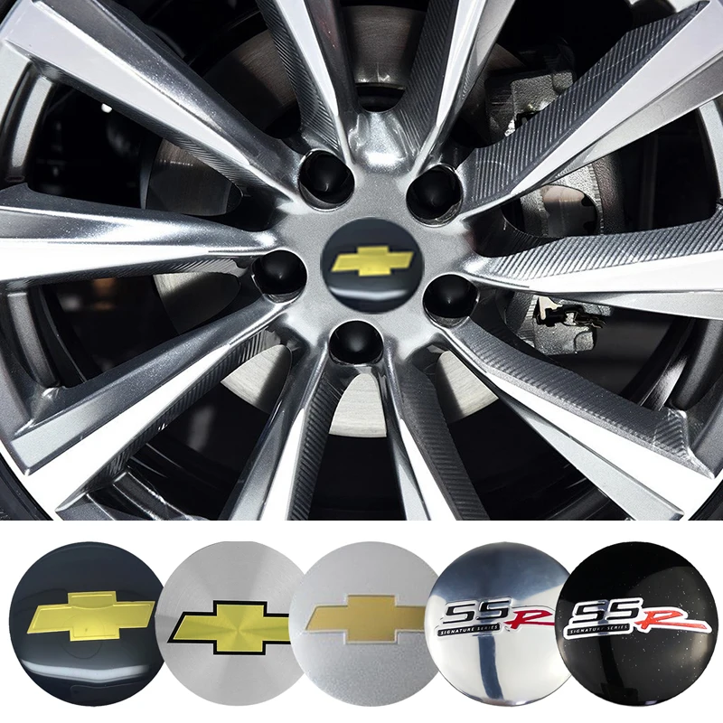 56MM Car Wheel Hubcaps Center Cover Sticker for Chevrolet Badge Cruze