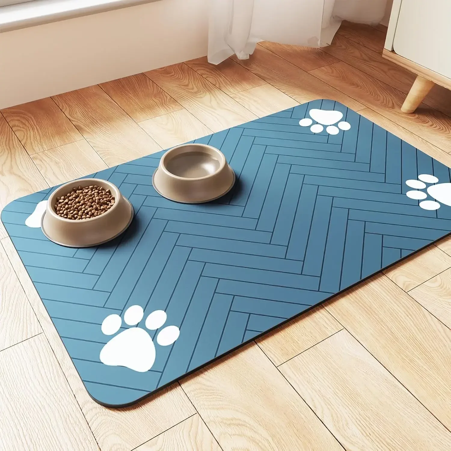 Pet Placemat - Quick-Dry, Waterproof Feeding & Drinking Mat