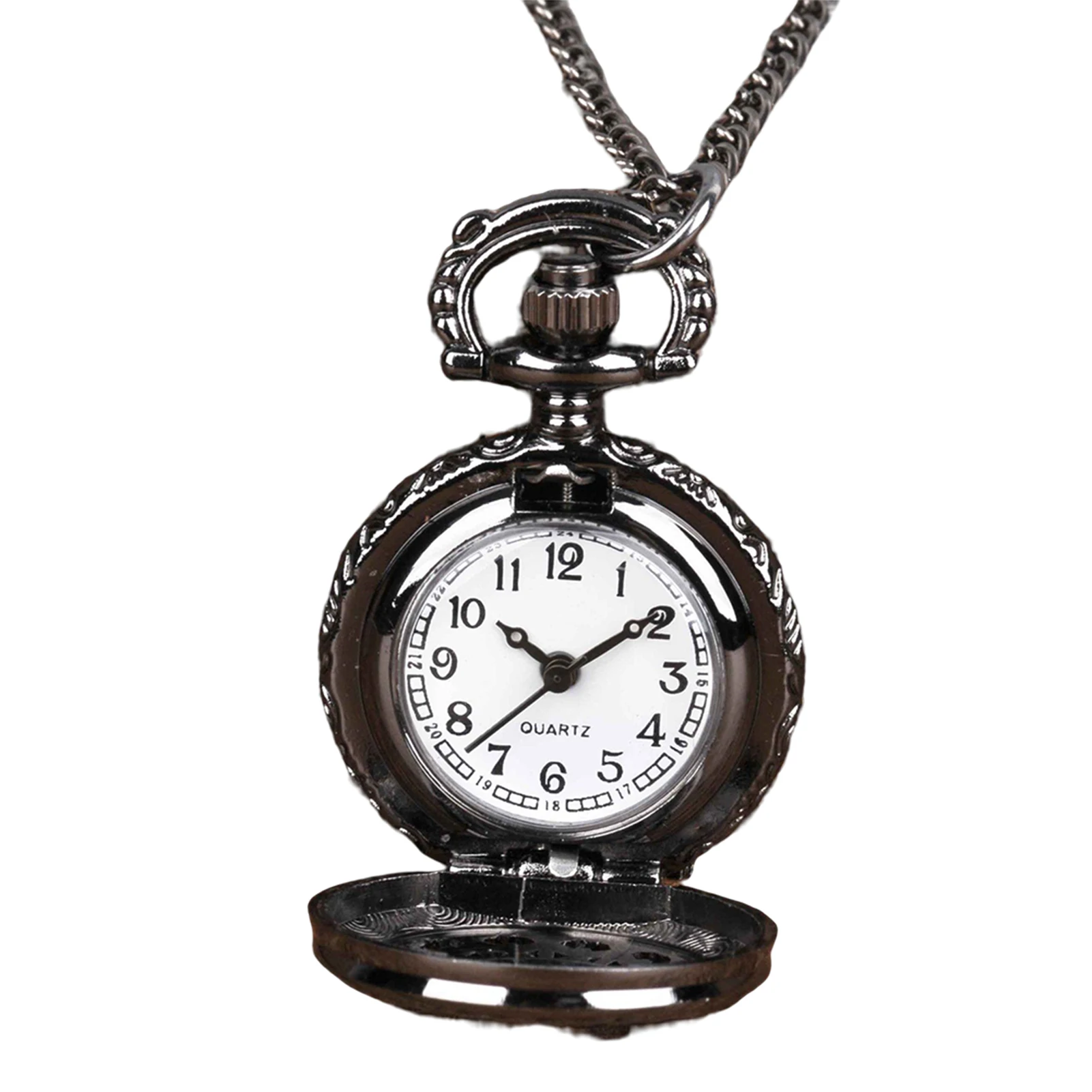 Black Spider Web Pocket Watches Collana Personalizzata Catena Orologi Regalo Per L'Anniversario Di Compleanno