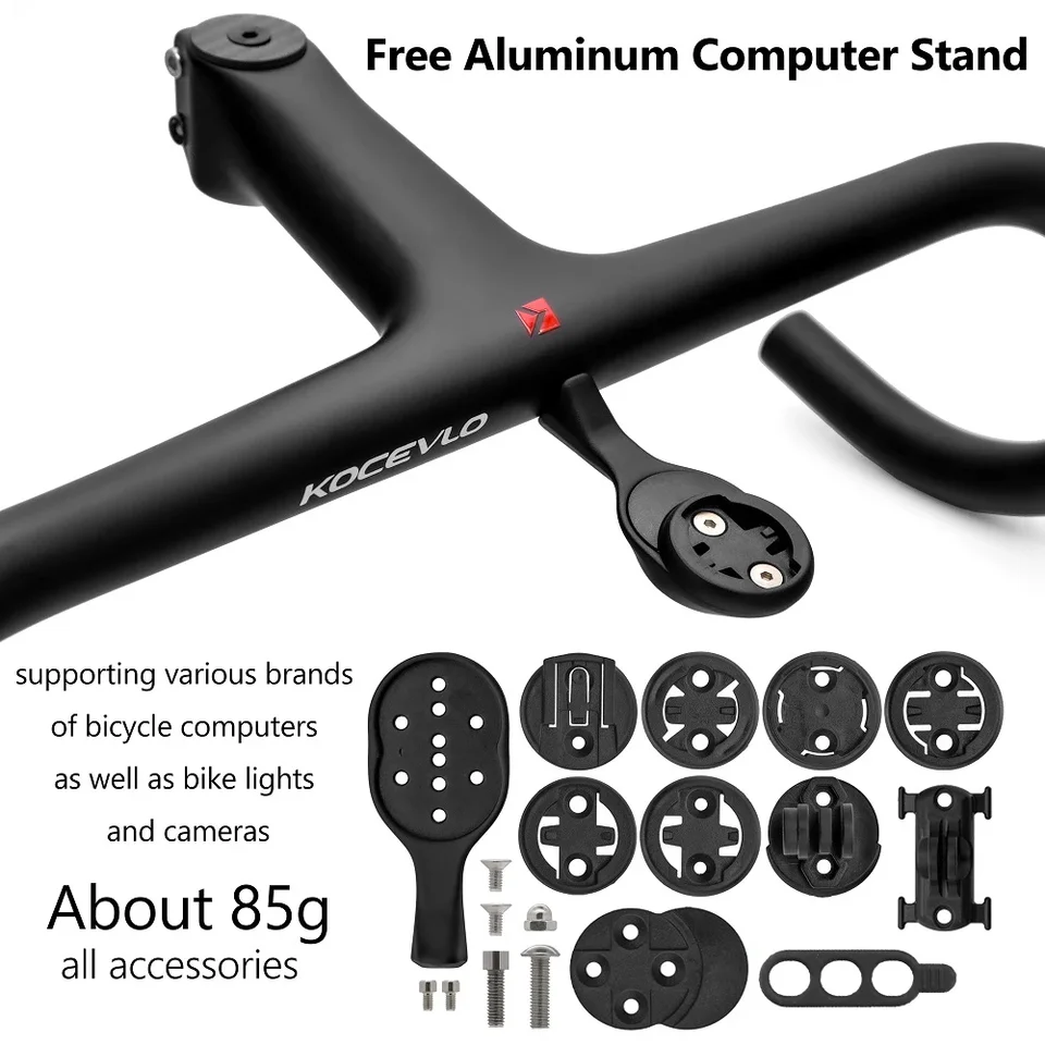 KOCEVLO ロードバイク カーボンファイバーステム一体型自転車ハンドル