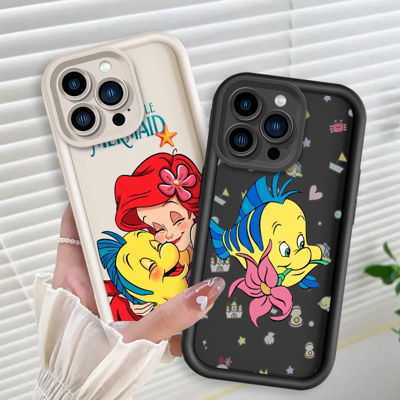 Love The Little Mermaid Cartoon Eye Ladder Per Apple Iphone 15 14 13 12 11 Xs Xr X Pro Max Plus Cover Phone Case