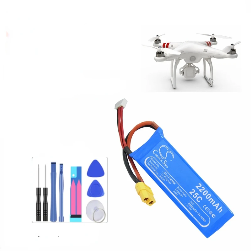 

Drones Battery 11.1V/2200mAh P1-12 for DJI Phantom 1, FC40, for Walkera Runner 250